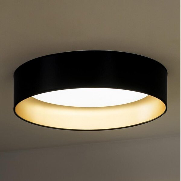 Plafonieră LED Duolla ROLLER LED/24W/230V d. 45 cm negru/auriu