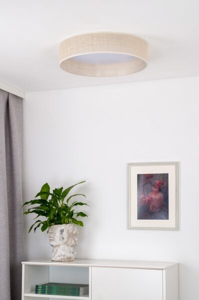 Plafonieră LED Duolla ROLLER LED/24W/230V d. 45 cm bej
