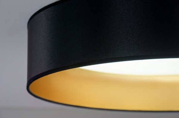 Plafonieră LED Duolla ROLLER LED/24W/230V d. 45 cm negru/auriu
