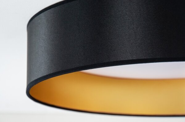 Plafonieră LED Duolla ROLLER LED/24W/230V d. 45 cm negru/auriu