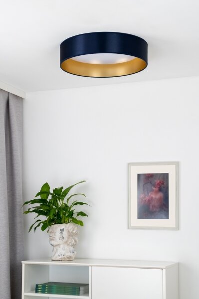 Plafonieră LED Duolla ROLLER LED/24W/230V d. 45 cm albastru/auriu