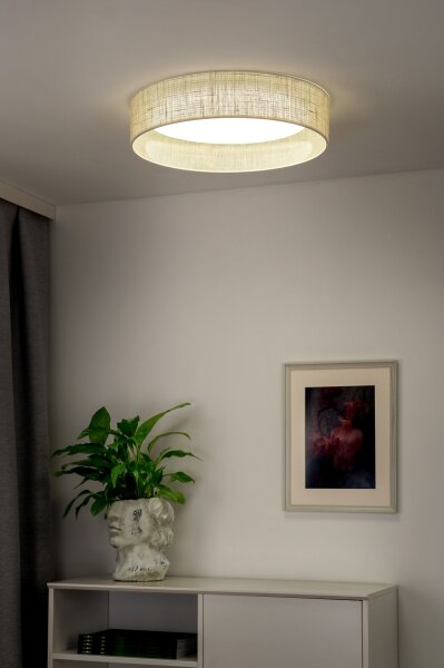 Plafonieră LED Duolla ROLLER LED/24W/230V d. 45 cm bej