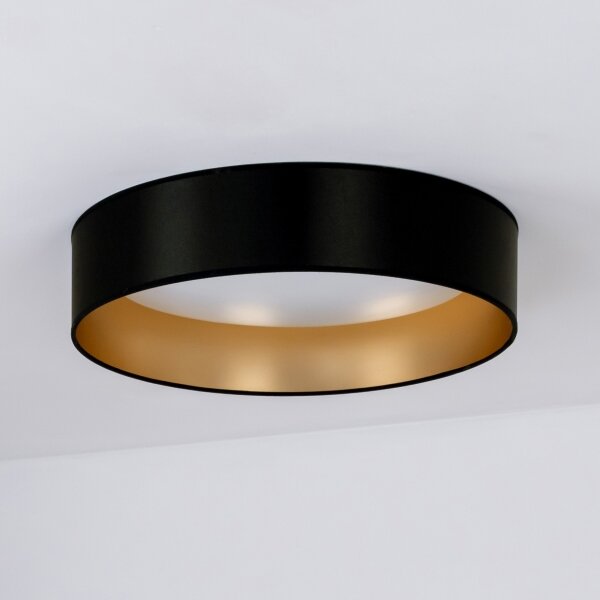 Plafonieră LED Duolla ROLLER LED/24W/230V d. 45 cm negru/auriu