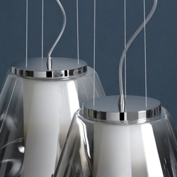 Lustră pe cablu Redo 01-1140 FUSION 1xE27/42W/230V d. 38 cm gri
