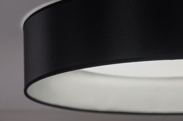 Plafonieră LED Duolla ROLLER LED/24W/230V d. 45 cm negru/argintiu