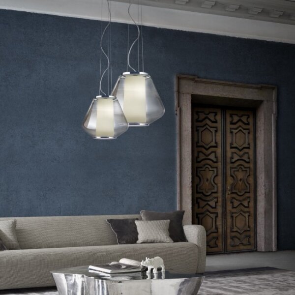 Lustră pe cablu Redo 01-1140 FUSION 1xE27/42W/230V d. 38 cm gri