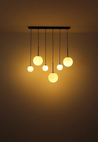 Lustră pe cablu Globo 15168-6 HALLIE 3xE27/9W/230V + 3xG9/5W