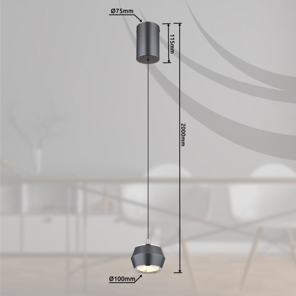Lustră LED pe cablu Globo 15209 MARTHY LED/6W/230V