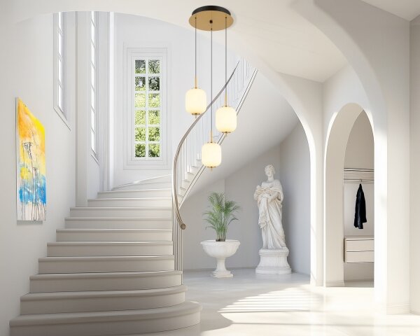 Lustră LED pe cablu Globo 15217-3 EWALD LED/20W/230V