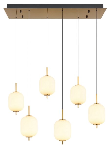Lustră LED pe cablu Globo 15217-6 EWALD 6xLED/6,7W/230V