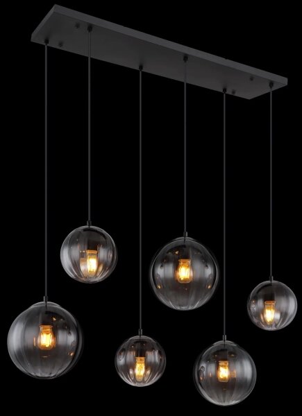 Lustră pe cablu Globo 15216-6 DALLERTA 6xE27/60W/230V