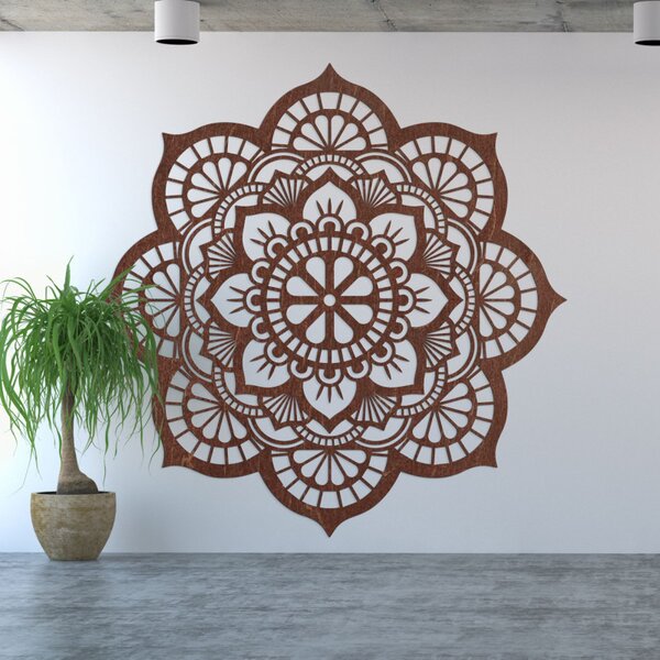 Decorațiune de perete cu simbolismul mandalei, floare de lotus | MYSTICA