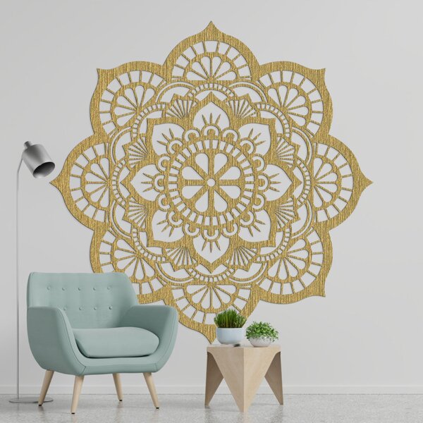 Decorațiune de perete cu simbolismul mandalei, floare de lotus | MYSTICA