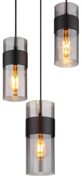 Lustră pe cablu Globo 15718-3 SCARFINA 3xE27/60W/230V