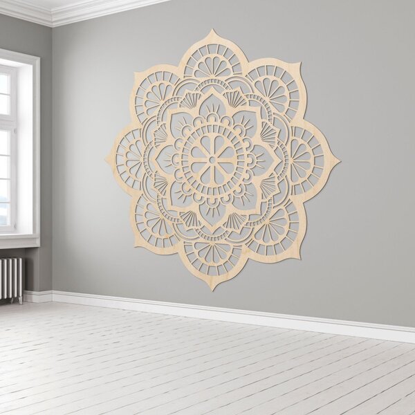 Decorațiune de perete cu simbolismul mandalei, floare de lotus | MYSTICA