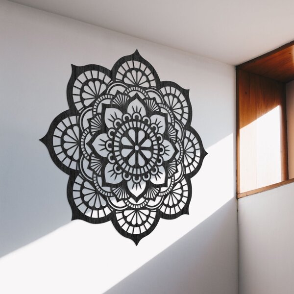 Decorațiune de perete cu simbolismul mandalei, floare de lotus | MYSTICA