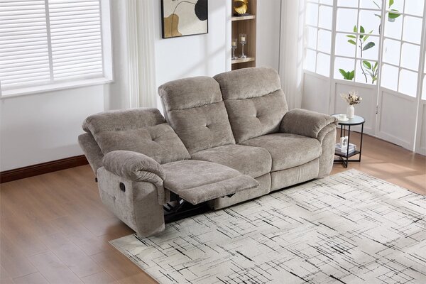 Canapea dumonde 3 locuri cu 2 reclinere manuale Norven 249x105 cm