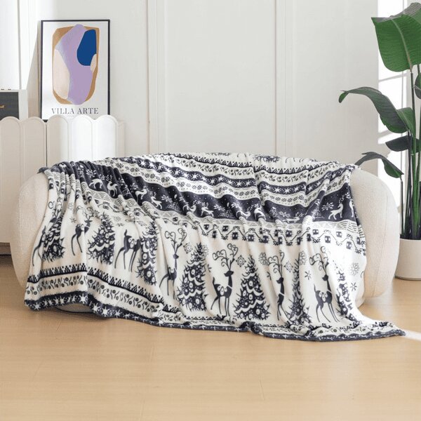 Patura Cocolino microplus WINTER DEER, gri Dimensiune: 150 x 200 cm
