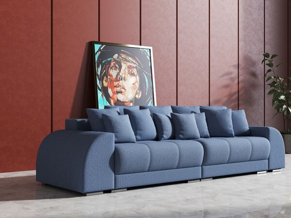 Canapea extensibilă dumonde cu 2 lăzi de depozitare Verona Enjoy Blue 310x120 cm