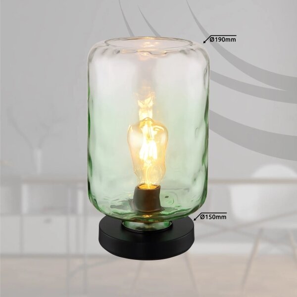 Lampă de masă Globo 16046TG DARINA 1xE27/60W/230V verde