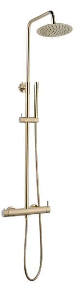 Coloana de dus cu baterie BGQ4901GL, Culoare auriu, comutator, Para fixa si mobila