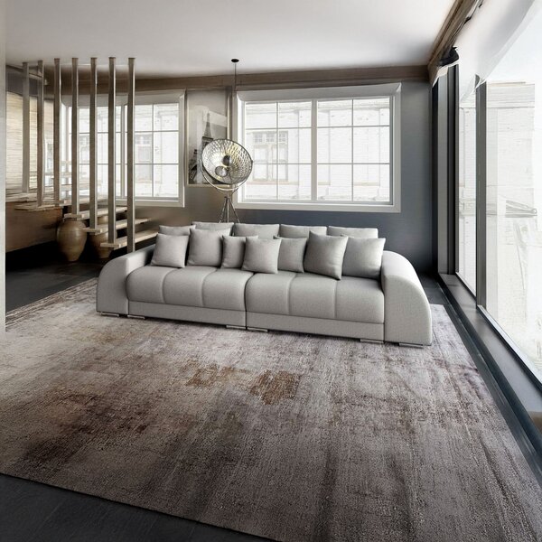 Canapea extensibilă dumonde cu 2 lăzi de depozitare Verona Enjoy Silver 310x120 cm