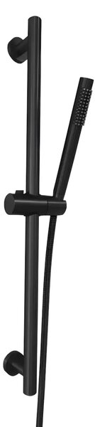 Set de Dus BG8001BL, Culoare negru, bara culisanta, cap de dus si furtun