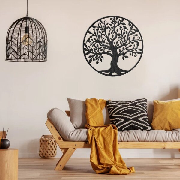 Pictură murală din lemn - Arborele Vieții simbolizează creșterea