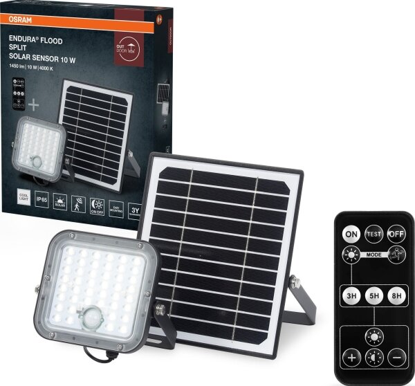 Osram - Proiector solar LED cu senzor ENDURA LED/10W/230V IP65 + DO