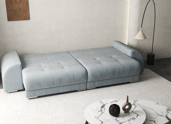 Canapea extensibilă dumonde cu 2 lăzi de depozitare Verona Zoom Grey 310x120 cm