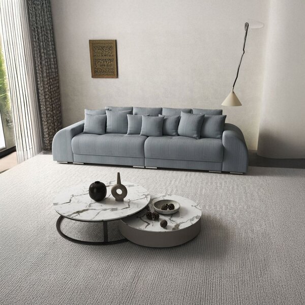 Canapea extensibilă dumonde cu 2 lăzi de depozitare Verona Zoom Grey 310x120 cm