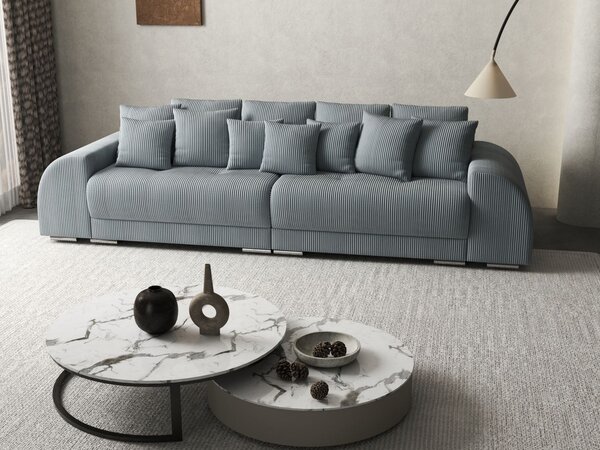 Canapea extensibilă dumonde cu 2 lăzi de depozitare Verona Zoom Grey 310x120 cm