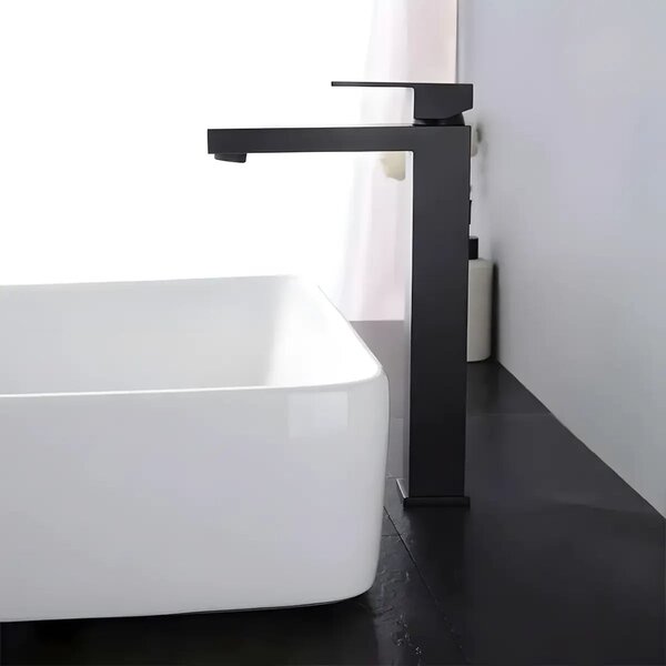 Baterie inalta pentru lavoar ST2532-1BL, Monocomanda, Material Alama, Finisaj Negru Mat, Cartus Ceramic