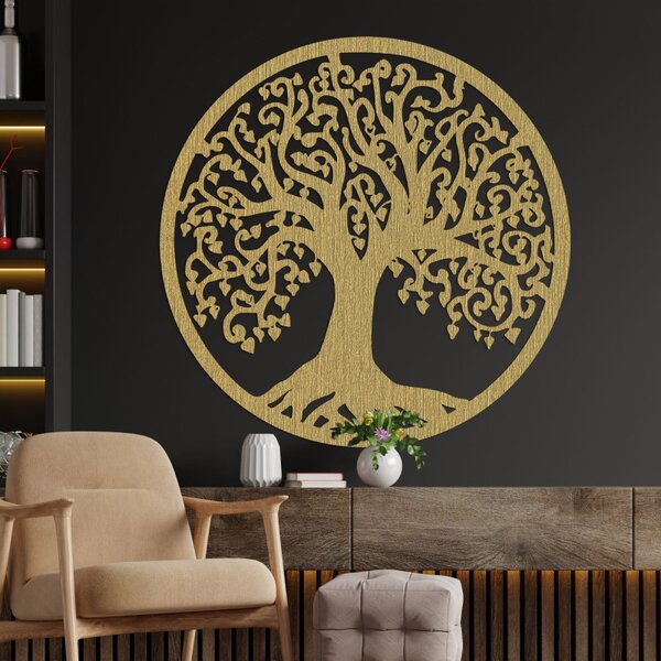 Decorațiune murală din lemn, pomul vieții - FLOREO