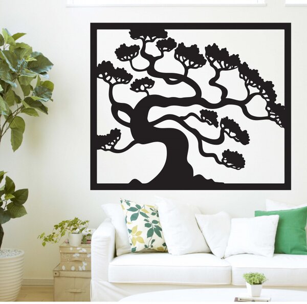 Imagine din lemn pe peretele unui placaj din lemn de bonsai DRAZSKA