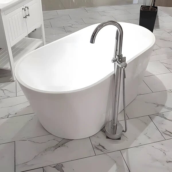 Baterie Cada Freestanding Diplon, ST0801, Material Alama, Finisaj Cromat, Pipa Pivotanta, Cartus Ceramic