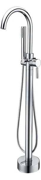 Baterie Cada Freestanding Diplon, ST0801, Material Alama, Finisaj Cromat, Pipa Pivotanta, Cartus Ceramic