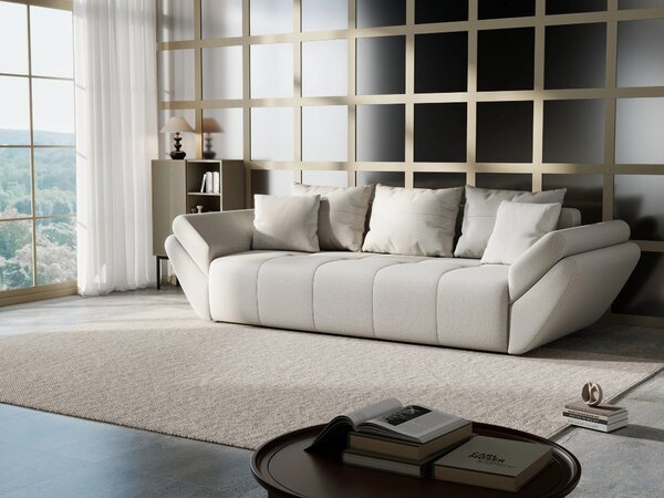 Canapea extensibilă dumonde cu ladă de depozitare Berlin Enjoy Bej 250x100 cm