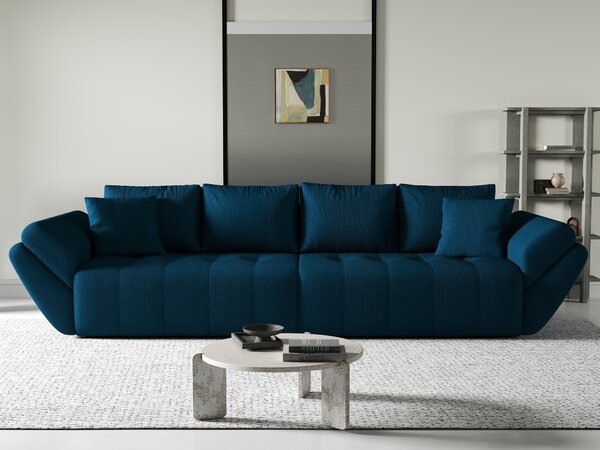 Canapea extensibilă dumonde cu ladă de depozitare Berlin Enjoy Petrol 300x100 cm