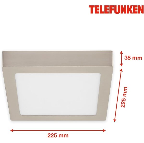Plafonieră LED RGBW Telefunken 309602TF LED/18W/230V 2700-6500K Wi-Fi Tuya