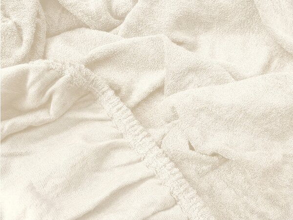 Cearsaf Frote EXCLUSIVE crem deschis 90 x 200 cm