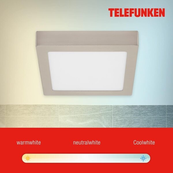 Plafonieră LED RGBW Telefunken 309602TF LED/18W/230V 2700-6500K Wi-Fi Tuya