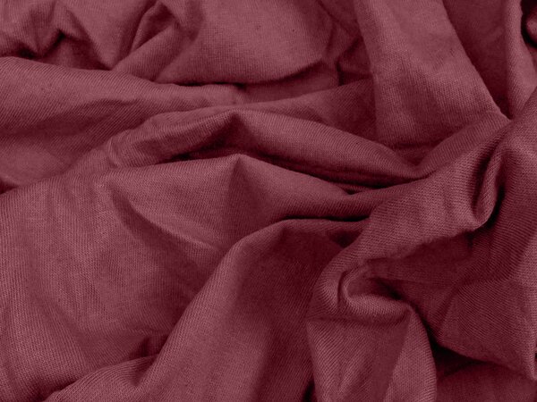 Cearsaf jersey cu lycra visiniu 90 x 200 cm