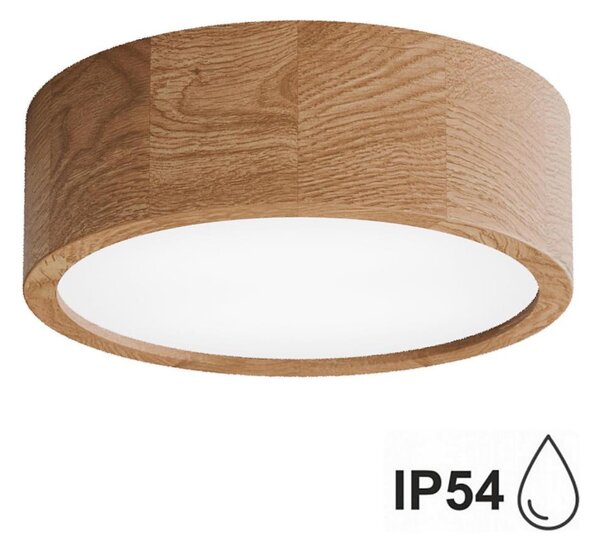 Plafonieră pentru baie CLEO 2xE27/24W/230V IP54 d. 27,5 cm stejar