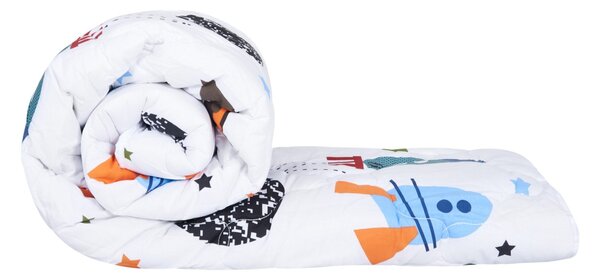 Pilota bumbac Somnart Rachete, 200x220cm, umplutura 300 gsm