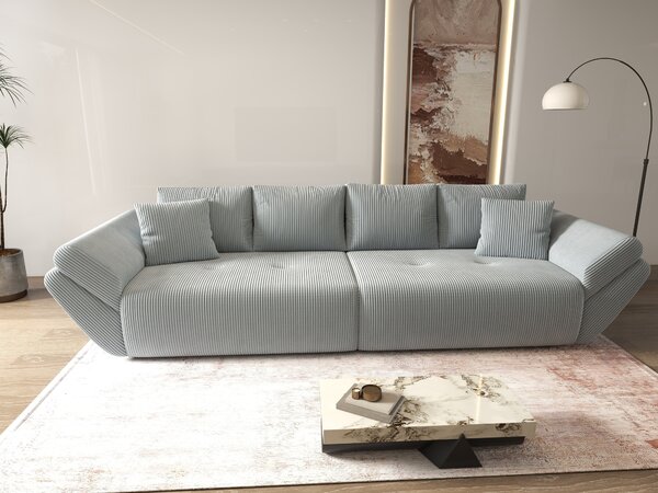Canapea extensibilă dumonde cu ladă de depozitare Berlin Zoom Gri 300x100 cm