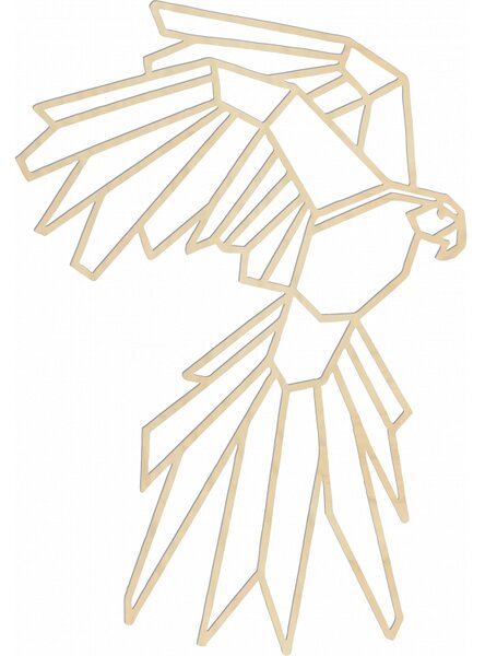 Sculptate arta de perete forme geometrice papagal - ARRA