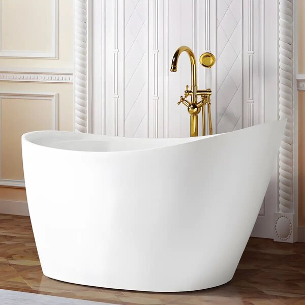 Cada Freestanding Sara 130x70cm, Acril, Alb