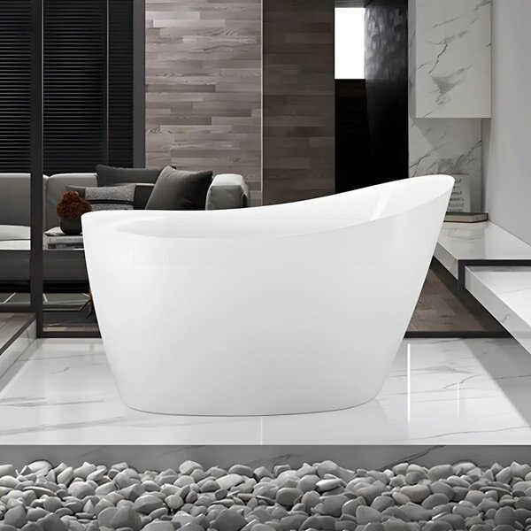 Cada Freestanding Sara 130x70cm, Acril, Alb