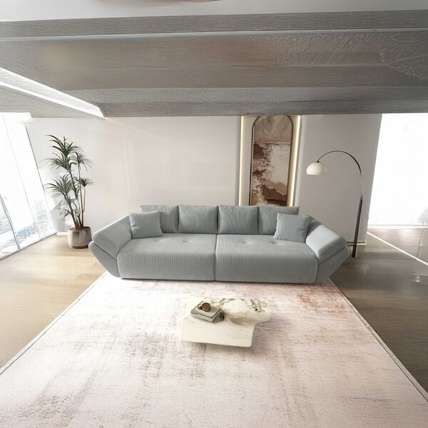 Canapea extensibilă dumonde cu ladă de depozitare Berlin Zoom Gri 300x100 cm